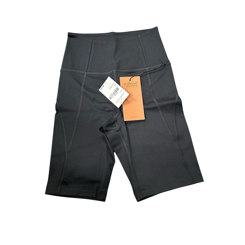 Girlfriend Collective Women's High Rise Bike Shorts black Size XS